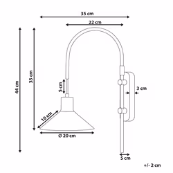 Wall Lamp SISSA Metal White