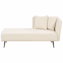 Right Hand Chaise Lounge RIOM Boucle Off-White