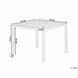 Garden Dining Table PRATO 95 cm 95 cm Beige