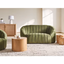 Sofa MALUNG Velvet Dark Green 2 Seater