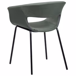 Set of 2 Dining Chairs ELMA Dark Green - Additional view 4