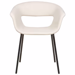 Set of 2 Dining Chairs ELMA Light Beige
