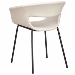 Set of 2 Dining Chairs ELMA Light Beige
