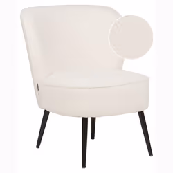 Armchair VOSS Boucle White