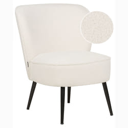 Armchair VOSS Boucle White