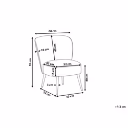 Armchair VOSS Boucle White
