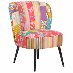 Armchair VOSS Fabric Multicolour