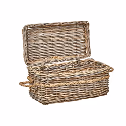 Set of 3 Baskets GERASA Rattan Natural