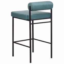 Set of 2 Bar Chairs AMAYA Teal