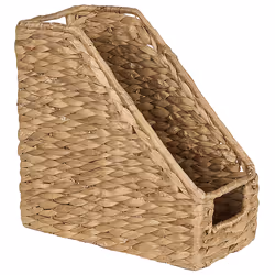 Set of 4 File Holders BAOLOC Wicker Natural