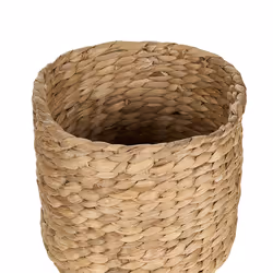 Set of 3 Plant Pots RONQUIL Wicker Natural
