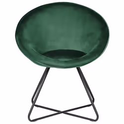Dining Chair FLOBY II Velvet Emerald Green