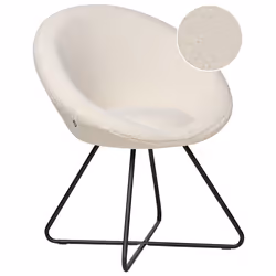 Dining Chair FLOBY II Boucle Off-White