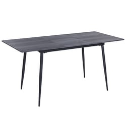 Extending Dining Table GELANDA Grey 120/160 cm 80 cm