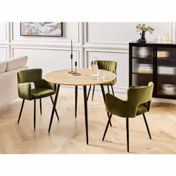 Dining Table BJORKA Light Brown 100 cm 100 cm - Additional view 5