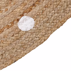 Round Jute Area Rug Ã¸ 140 cm Beige KHARRA - Additional view 4