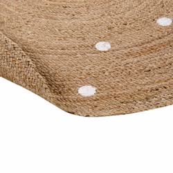 Round Jute Area Rug Ã¸ 140 cm Beige KHARRA - Additional view 5