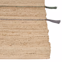 Jute Area Rug 140 x 200 cm Beige RAUTA