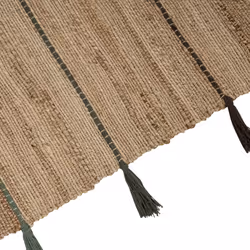 Jute Area Rug 140 x 200 cm Beige RAUTA