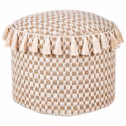Pouffe PIRAK Beige Cotton