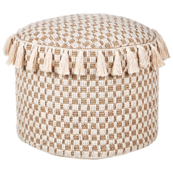 Pouffe PIRAK Beige Cotton