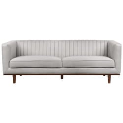 Sofa SKAULE Fabric Light Grey 3 Seater
