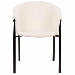 Set of 2 Dining Chairs AMES Boucle Off-White