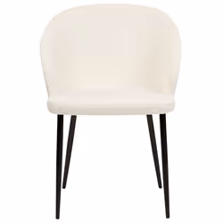 Set of 2 Dining Chairs MASON Boucle Off-White