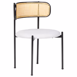 Set of 2 Dining Chairs ANDOVER Metal Black