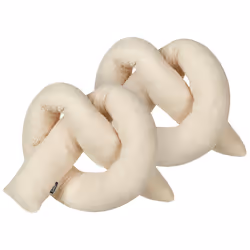 Set of 2 Decorative Cushions GLADIOLUS Boucle 172 x 14 cm Beige Solid