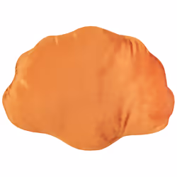 Throw Cushion CONSOLIDA Velvet 47 x 35 cm Orange Solid - Additional view 3