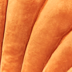 Throw Cushion CONSOLIDA Velvet 47 x 35 cm Orange Solid - Additional view 4
