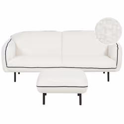 Sofa TONSBERG Boucle White with Ottoman 3 Seater