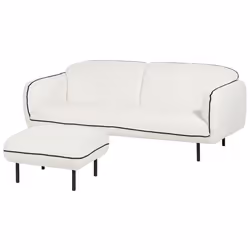 Sofa TONSBERG Boucle White with Ottoman 3 Seater