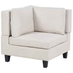 Corner Seat UNSTAD Fabric Light Beige