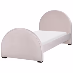 Velvet EU Single Size Bed Pink NOZAY