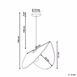 Paper Pendant Lamp Natural HERRON