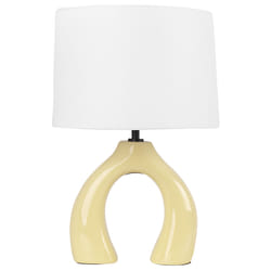 Table Lamp ABBIE Ceramic Yellow