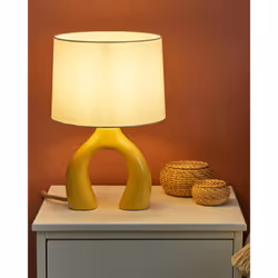 Table Lamp ABBIE Ceramic Yellow