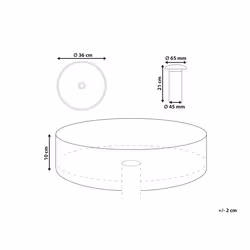 Round Countertop Basin  360 mm Blue TOLOSA