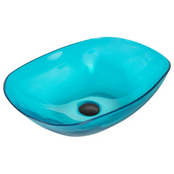 Countertop Basin 540 x 360 mm Turquoise MOENGO