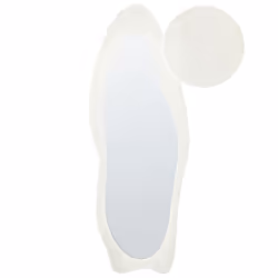 Wall Mirror REIGNY 57 cm 160 cm Velvet White
