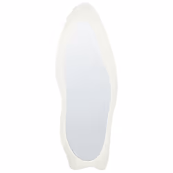 Wall Mirror REIGNY 57 cm 160 cm Velvet White