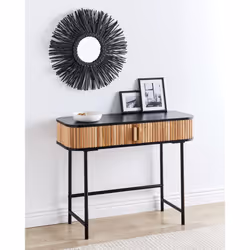 Console Table CARNEY Paulownia Wood Light Brown