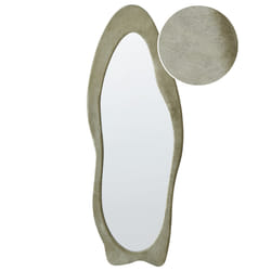 Wall Mirror REIGNY 57 cm 160 cm Velvet Olive Green