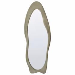 Wall Mirror REIGNY 57 cm 160 cm Velvet Olive Green