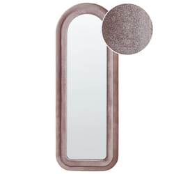 Wall Mirror CULAN 60 cm 160 cm Velvet Pink