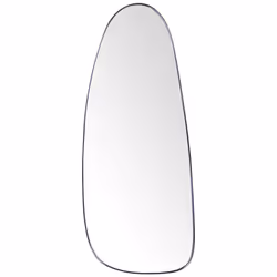 Wall Mirror CERGY 39 cm 95 cm Metal Black