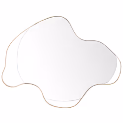 Wall Mirror MELUN 77 cm 59 cm Metal Gold