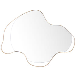 Wall Mirror MELUN 77 cm 59 cm Metal Gold